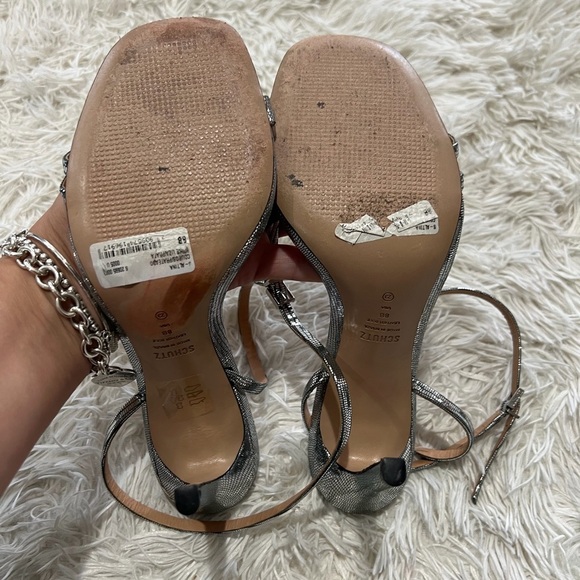 Schutz Altina Sandals - Size 8 - silver color - Picture 5 of 10